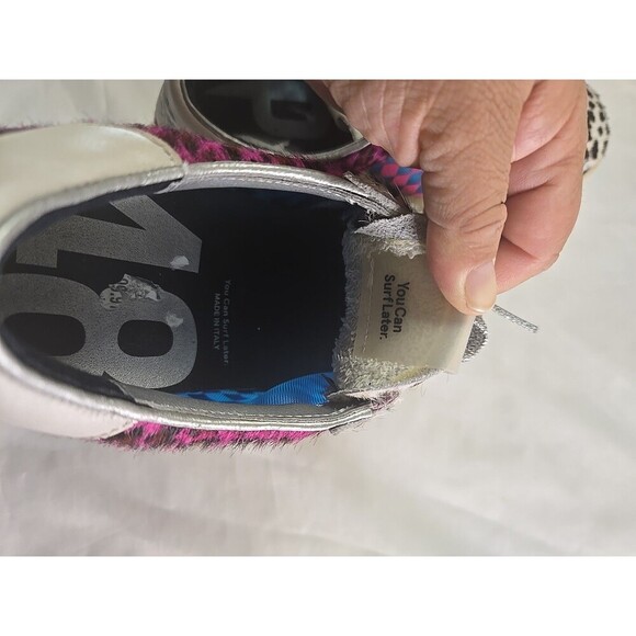 P448 John Cow/Check Sneaker Women's Size 38 - Picture 10 of 11